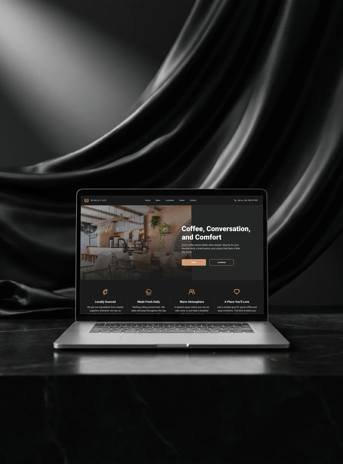 Coffeeshop website desing.