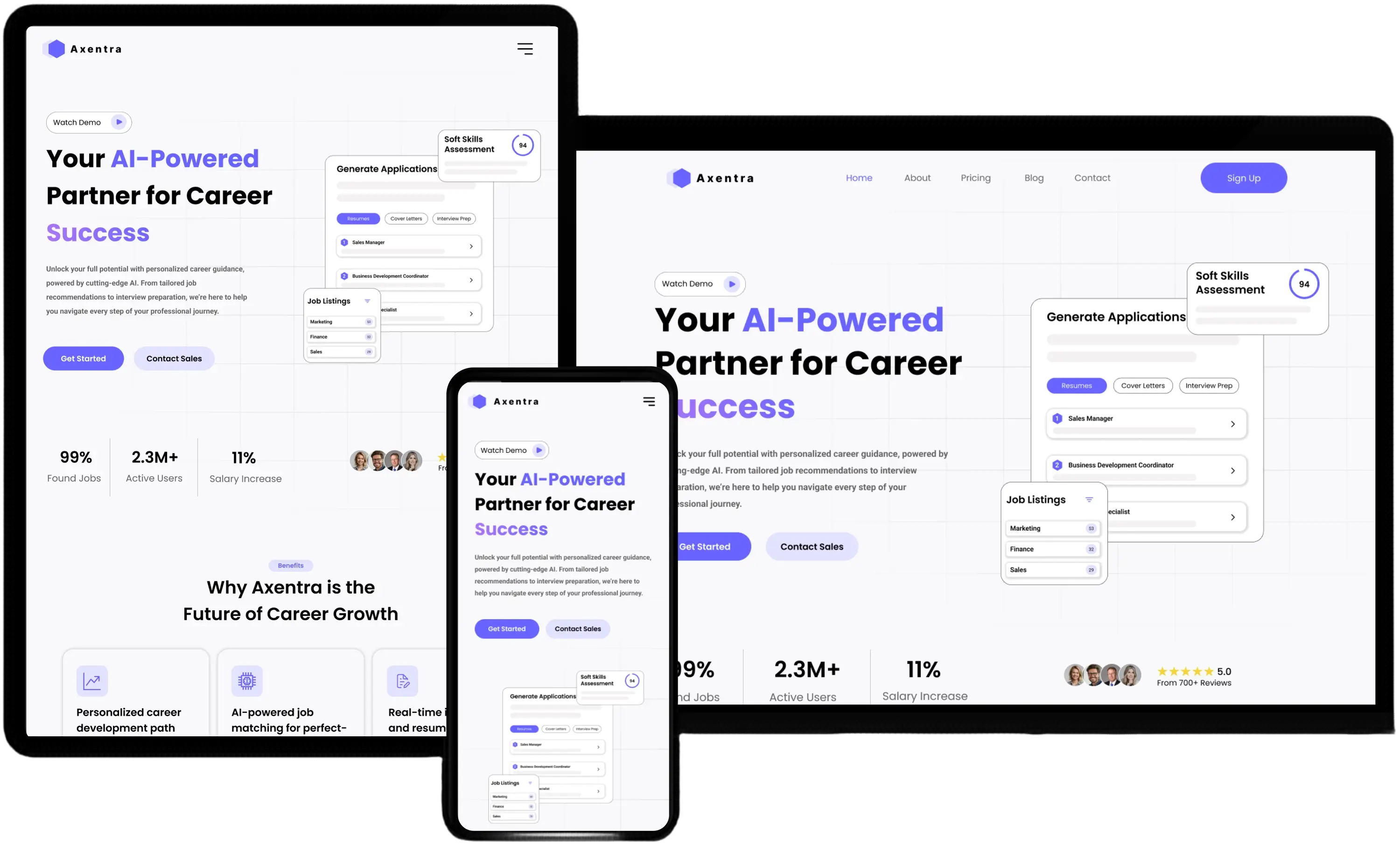 A design of a software as a service (SAAS) website